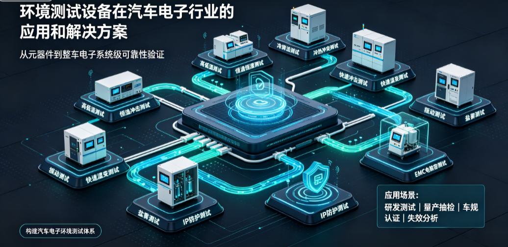环境测试设备在汽车电子行业的应用和解决方案