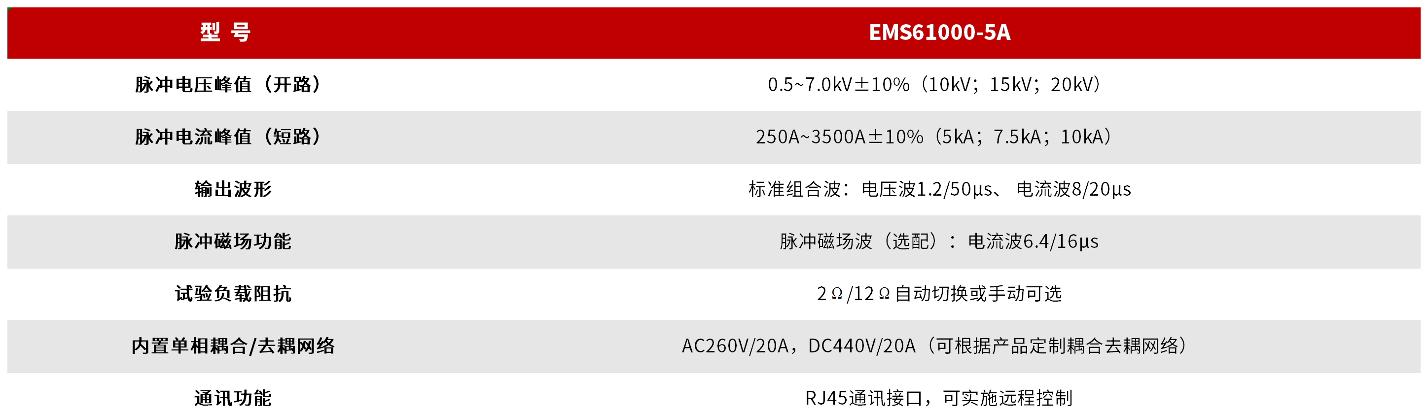 EMS61000-5A 雷击浪涌发生器 图3