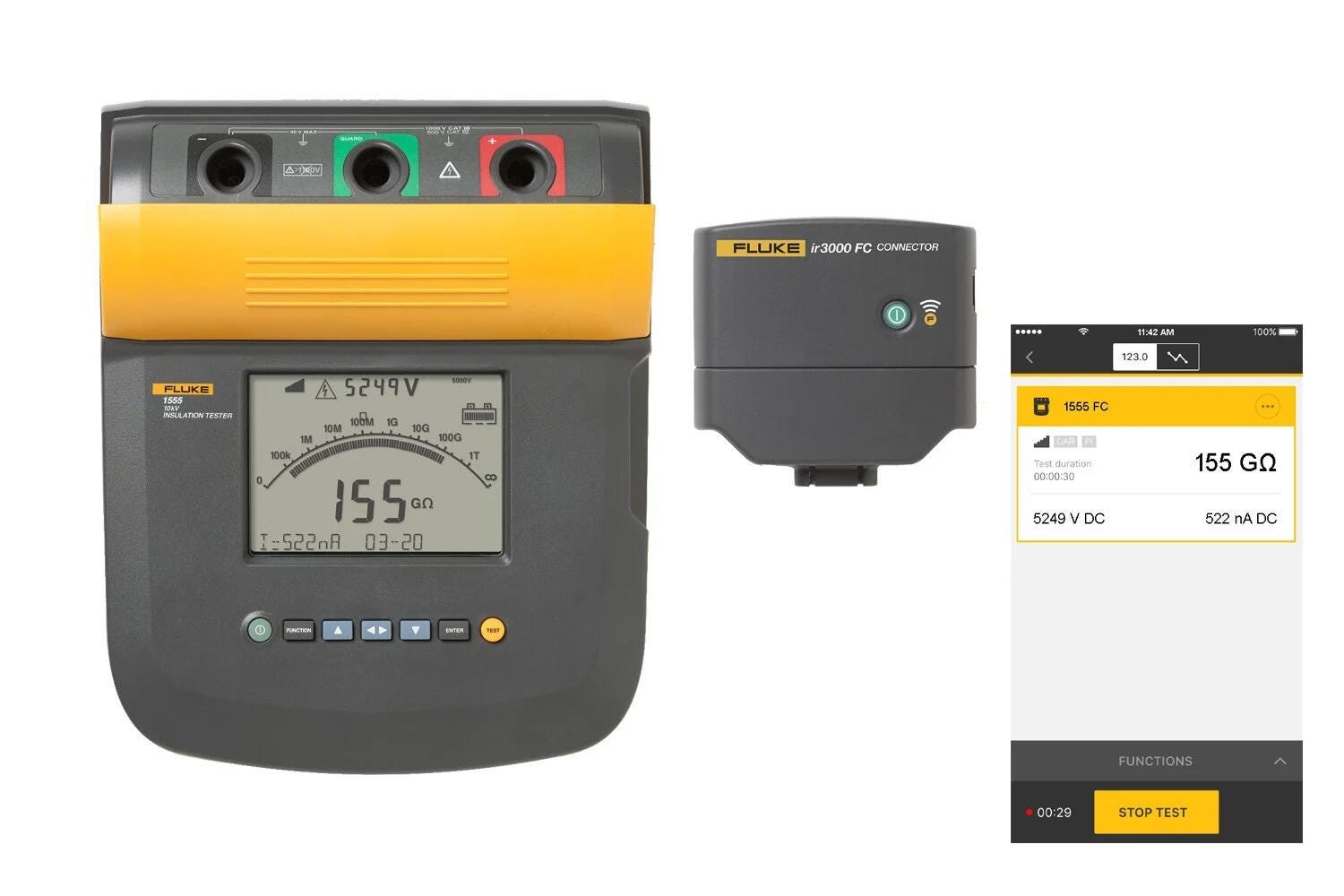Fluke 1555/1555 FC绝缘电阻测试仪 图5