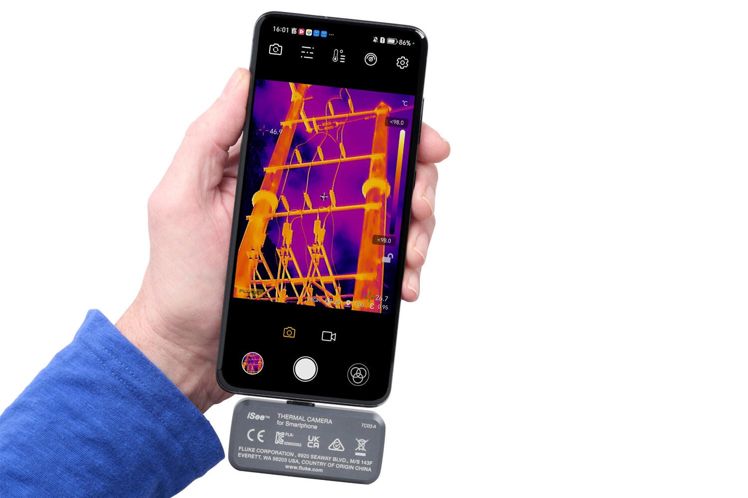 Fluke iSee™ 手机热像仪 - TC03A/TC03A PRO 图4