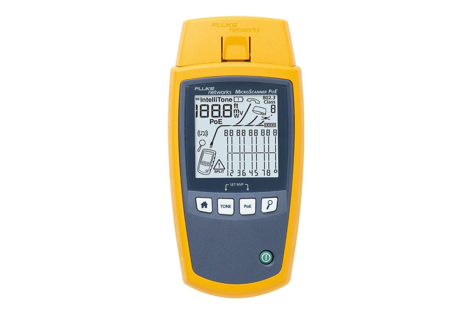 Fluke Networks MicroScanner™ PoE 工业以太网线缆验测仪 图2