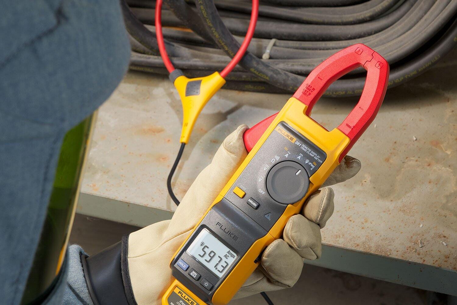 Fluke 381 远程显示直均方根交流/直流钳形表 ，采用 iFlex™ 图5