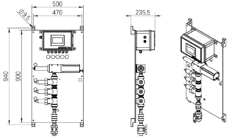 MS5056 工业面板型多参数在线分析仪 图2