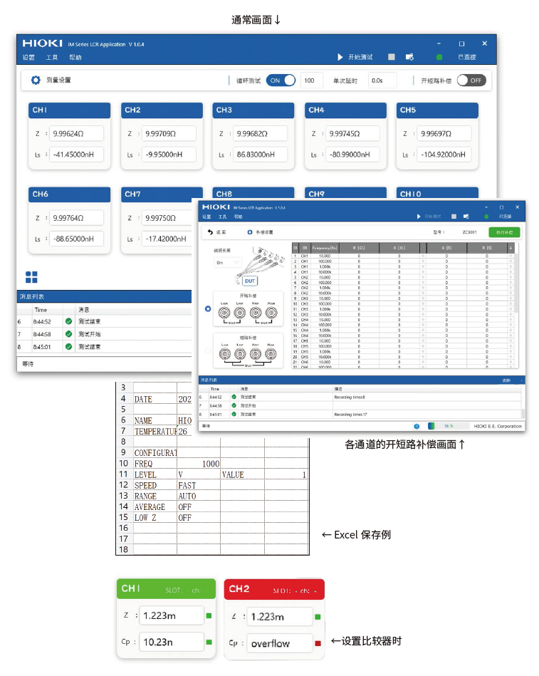 PC 软件:LCR 多路测试软件 CN040