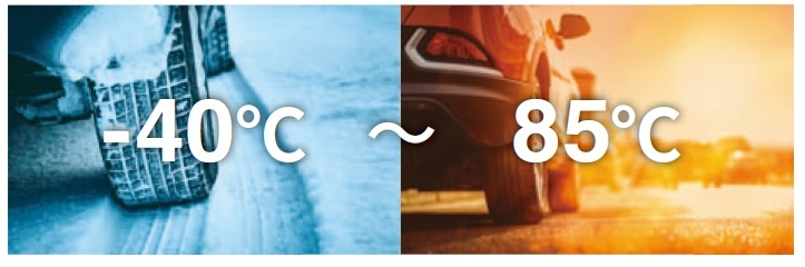 可在-40℃~85℃的温度环境中使用