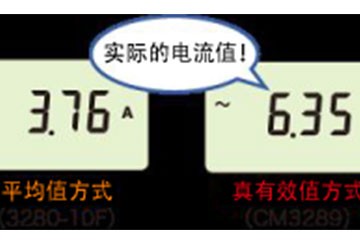 也能正确测量失真波形的真有效值型(True RMS)