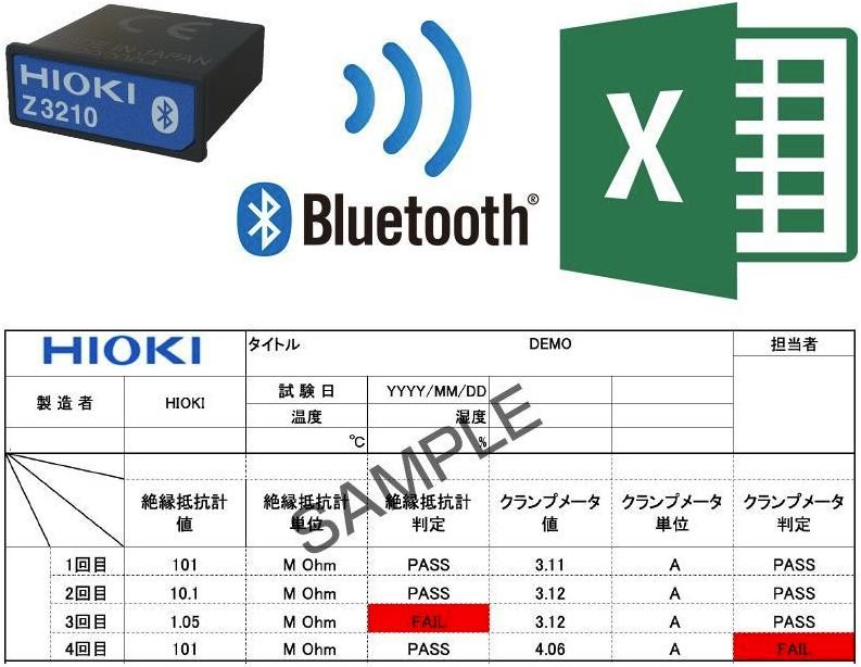 测量值传输到Excel表单中