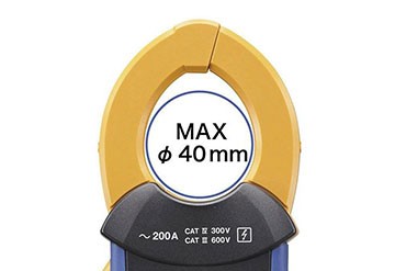 可对应测量的导体直径 最大φ40 mm