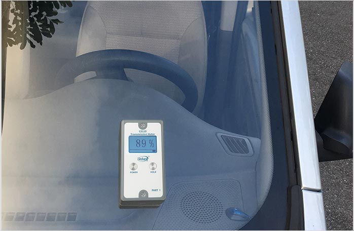 LS110测试前档玻璃