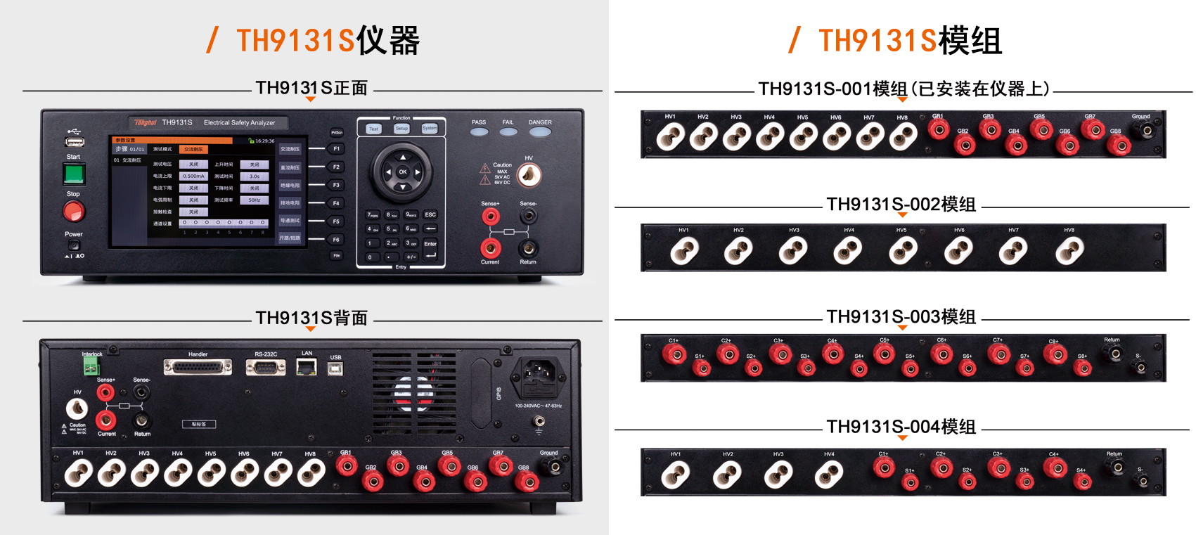 TH9131S 多通道高功率耐压接地测试仪