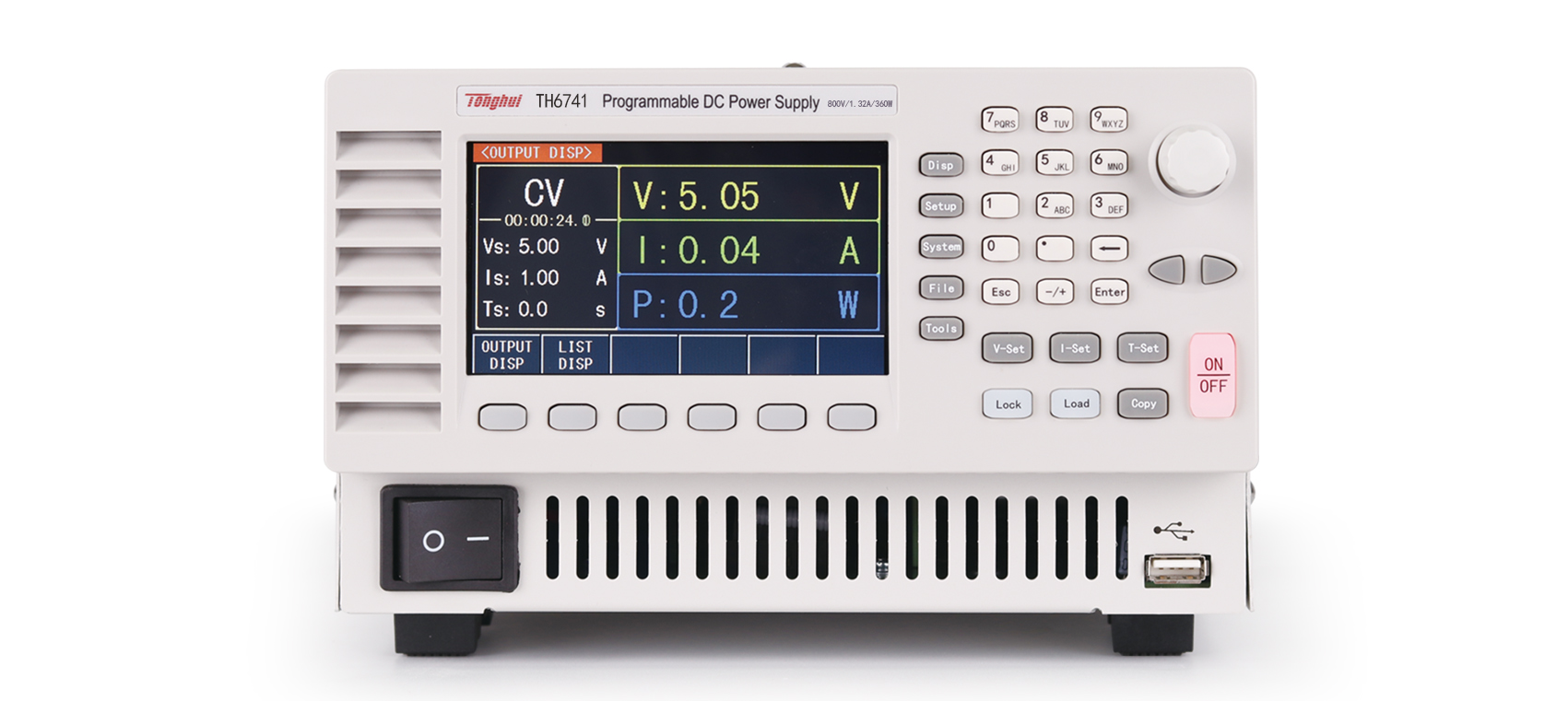TH6741 *可编程开关直流电源  (含同惠TH67XX系列可编程开关直流电源系统软件V1.0）