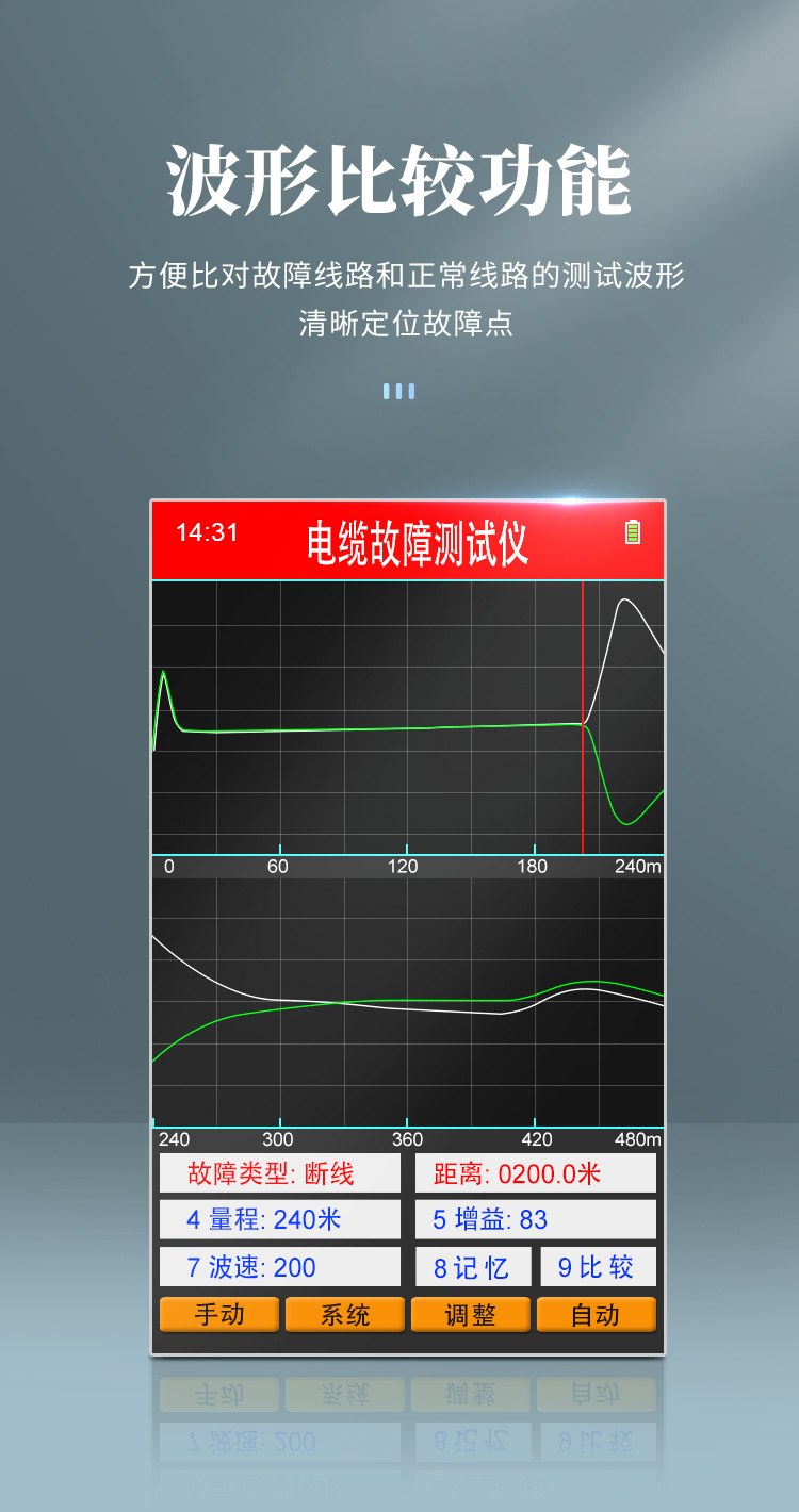 手持电缆故障检测仪