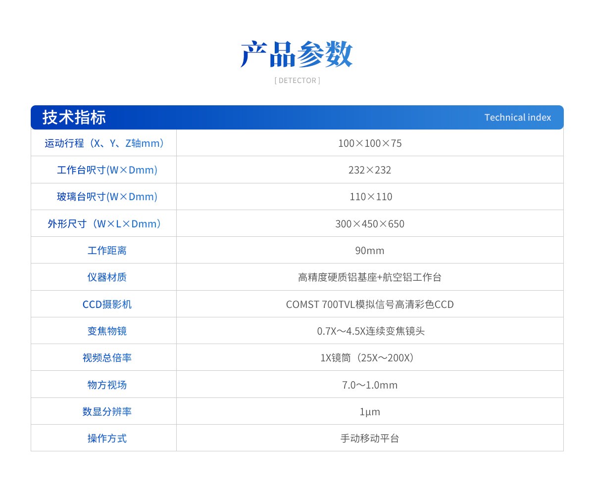 迷你手动二次元影像测量仪
