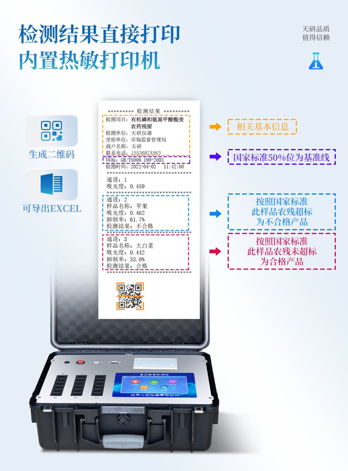 24通道便携式食品检测仪