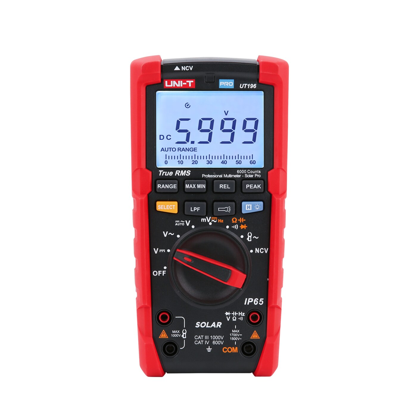 UT196 1700V直流/1500V交流电压 光伏专业数字万用表