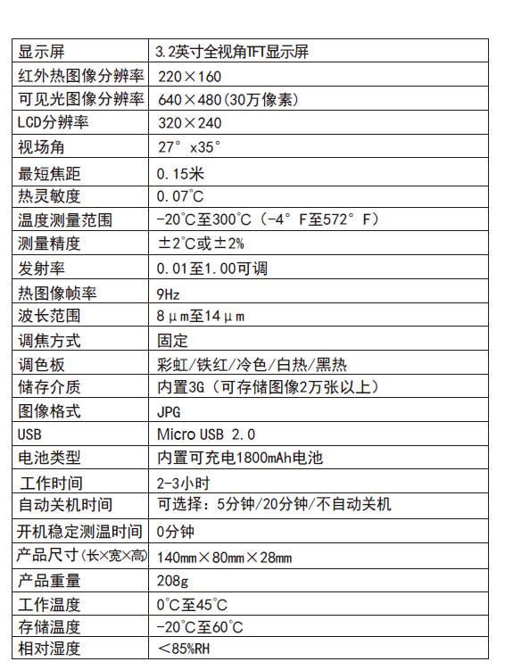 VICTOR 326红外热成像仪