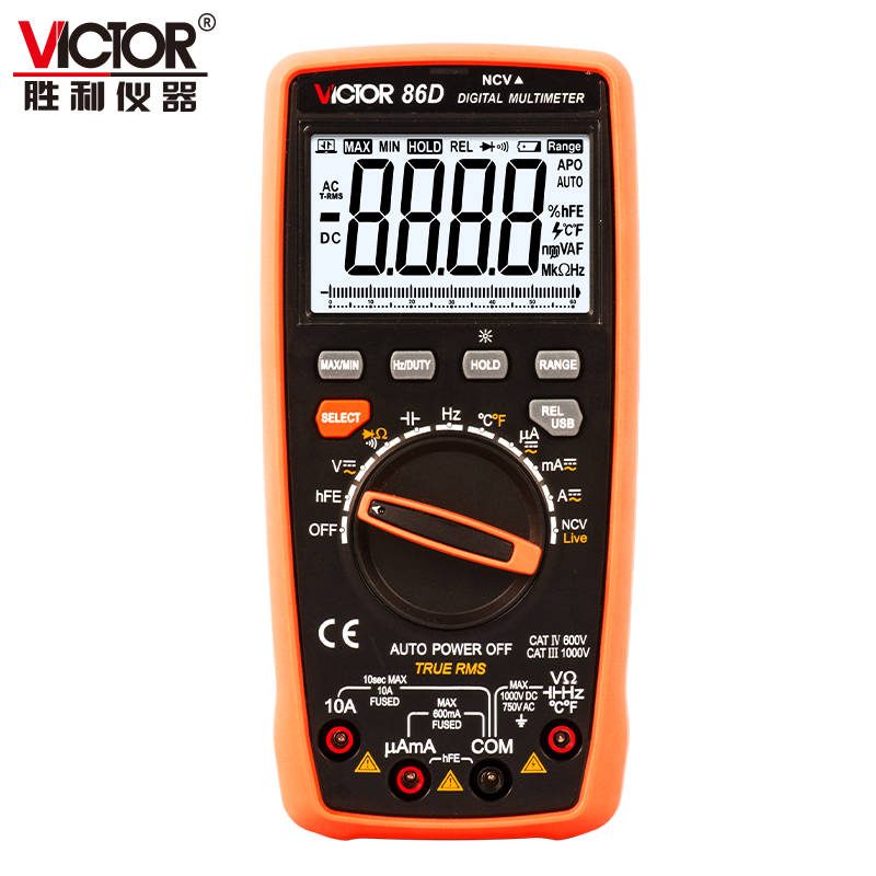 VICTOR 86B/86C/86D 带USB接口数字多用表（2024款） 图3