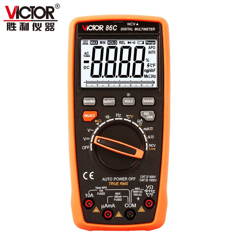 VICTOR 86B/86C/86D 带USB接口数字多用表（2024款） 图2