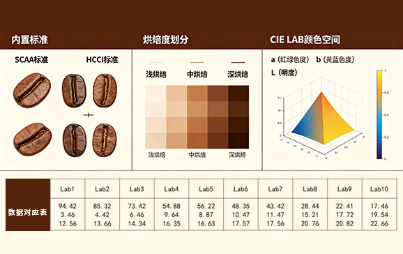1.专业咖啡指标,精准量化烘焙度