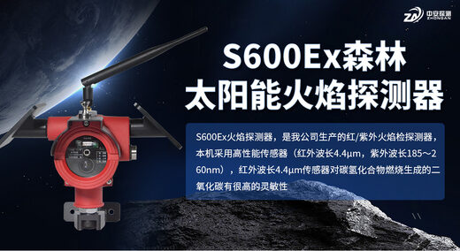 S600Ex森林太阳能火焰探测器的探测原理和灵敏度如何？
