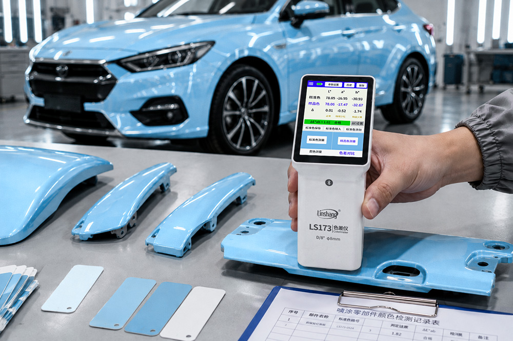 汽车分光色差仪检测流程和常见问题解析