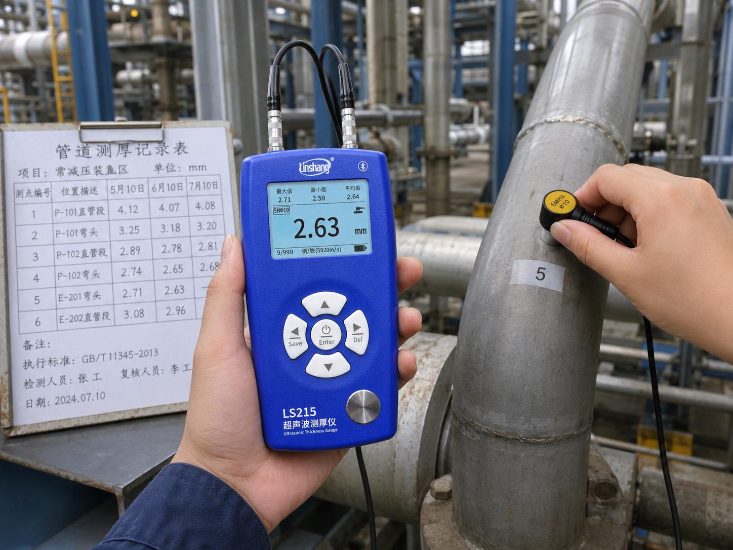 曲面试件测厚仪怎么选：管道、弯头与压力容器检测要点