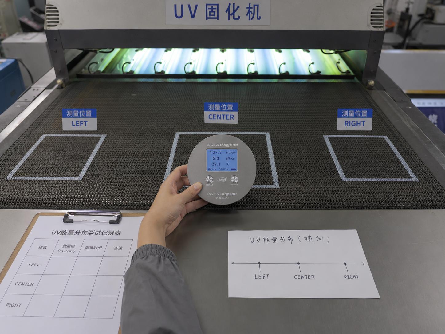 高压汞灯固化生产线能量检测 高压汞灯固化生产线能量检测