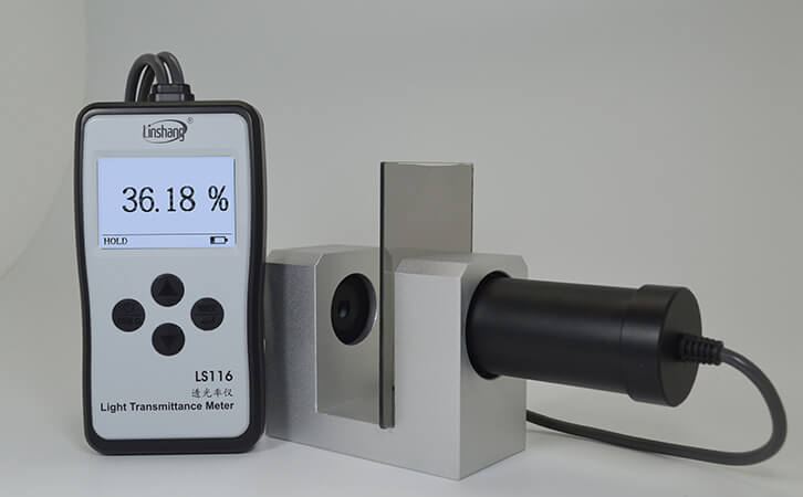 LS116透光率测试仪探头与接收器最大可以离多远测试