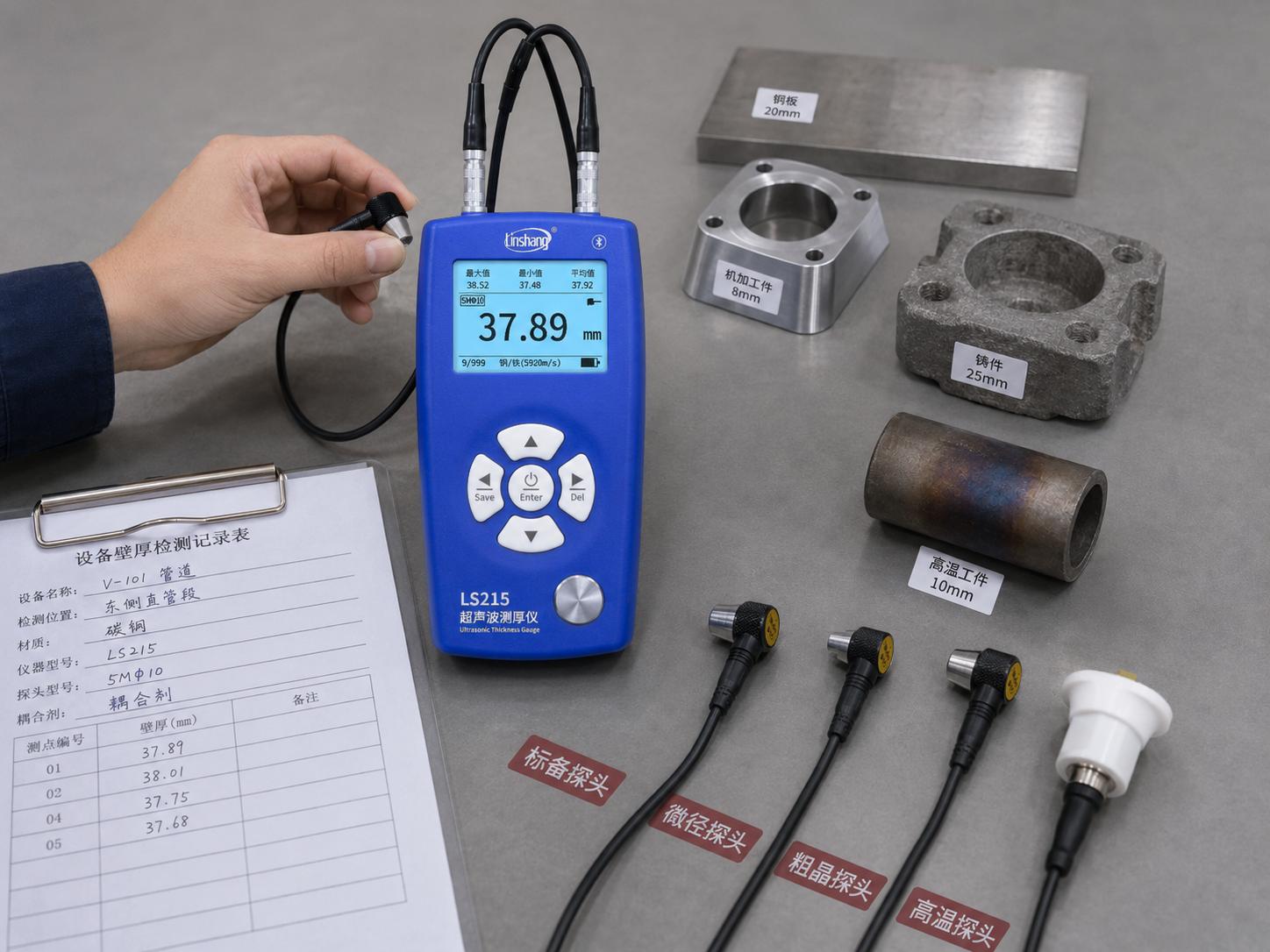 超声测厚仪四类探头与金属工件检测 超声测厚仪四类探头与金属工件检测