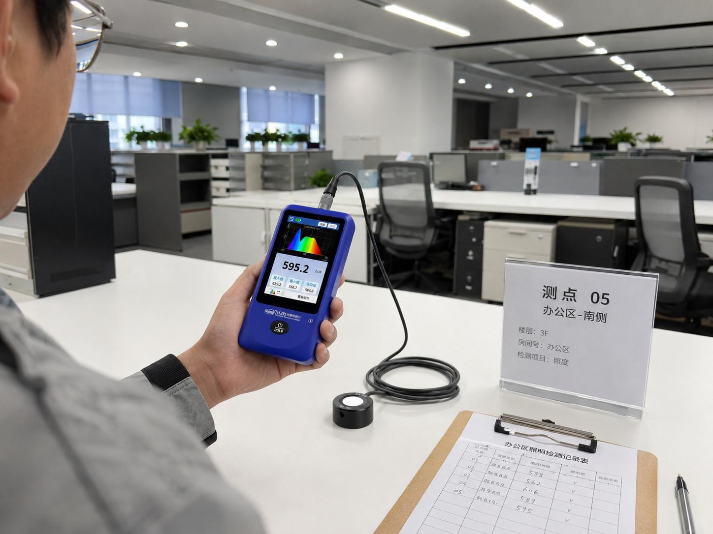照明工程现场多测点检测