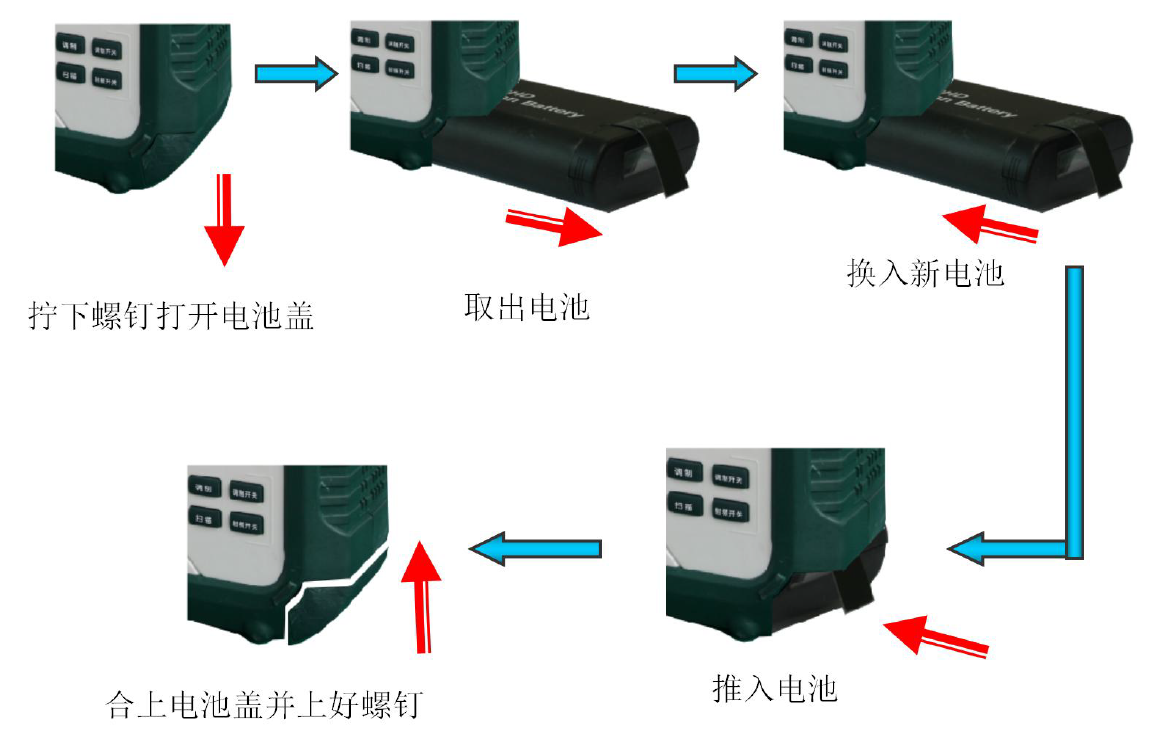 内置可充电电池，更换方便