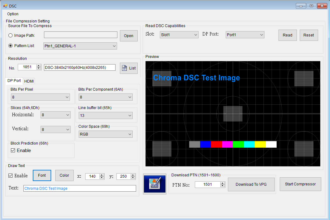 DSC Function VPG Master Software