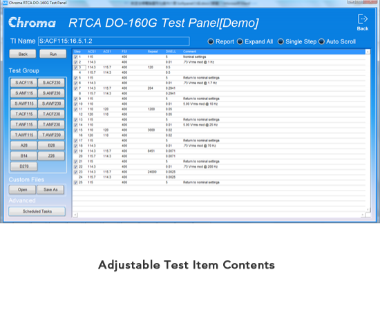 电脑图形化操作介面 SoftPanel Avionic Standards for RTCA DO-160G 图4
