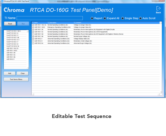 电脑图形化操作介面 SoftPanel Avionic Standards for RTCA DO-160G 图5