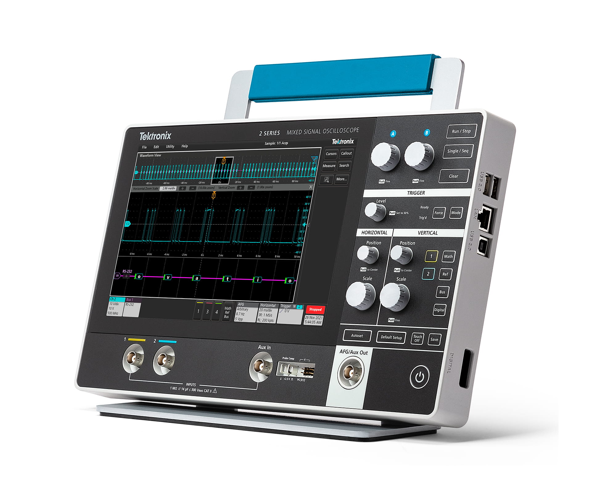 MSO22-EDU Oscilloscope Bundle: 70 MHz - 200 MHz, 2 Analog and 16 Digital Channels 图2