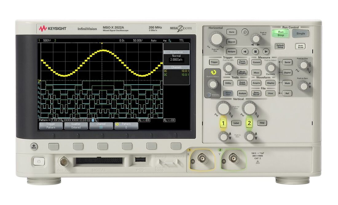 DSOX2002A 示波器：70 MHz，2 个模拟通道