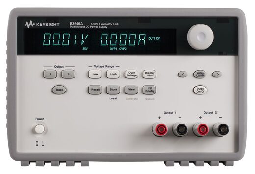 E3649A 双路输出电源，双路 35 V / 1.4 A 或 60 V / 0.8 A，100 W