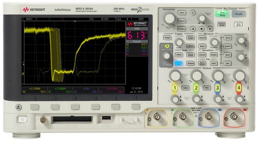 MSOX2004A 混合信号示波器：70 MHz，4 个模拟通道和 8 个数字通道