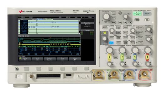 MSOX3014A 混合信号示波器：100 MHz，4 个模拟通道和 16 个数字通道