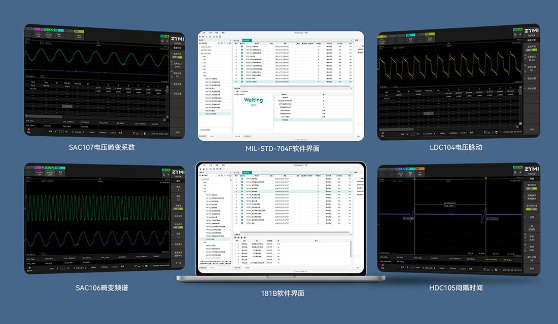 181B & MIL-STD-704F 软件界面及实测图
