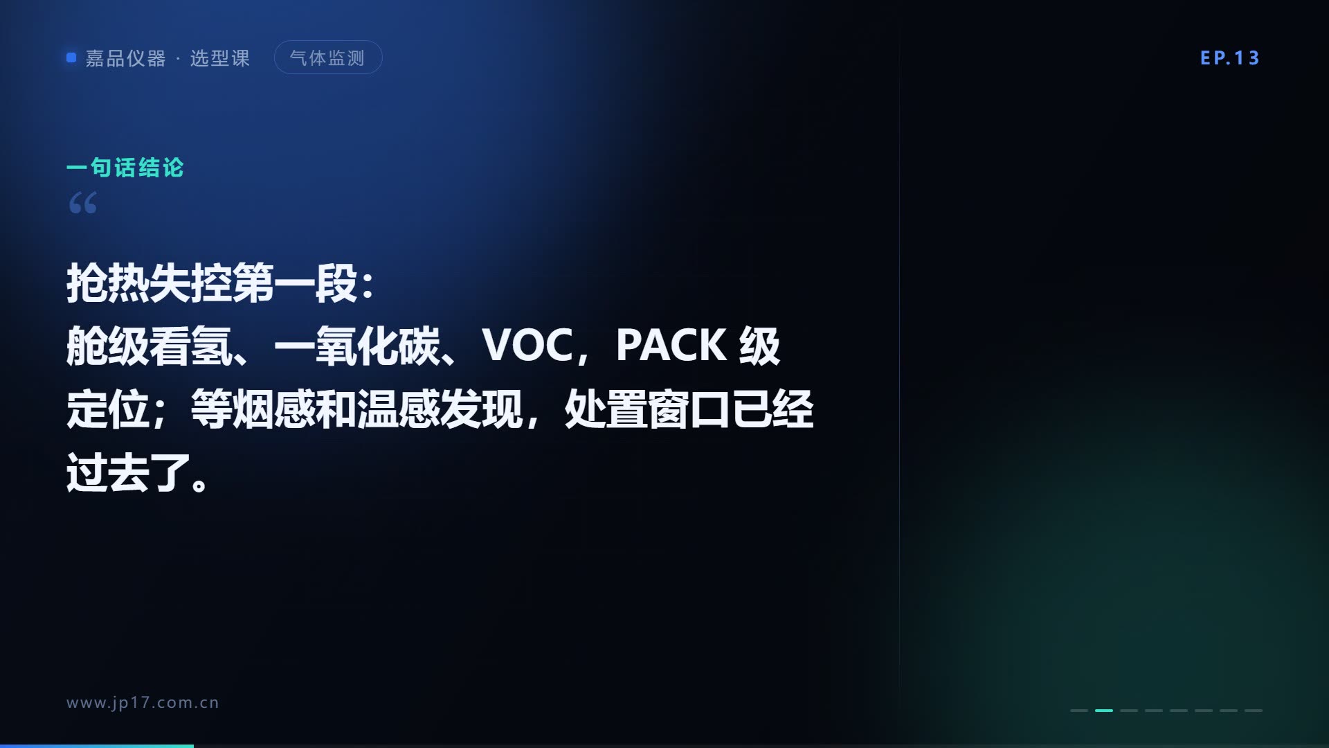 储能电站气体监测怎么选？抢热失控第一段